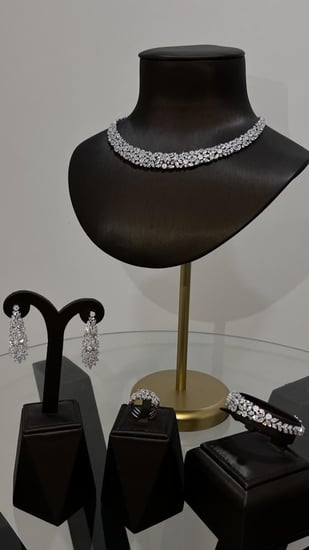 طقم مشابه للألماس تصميم وقفل ألماس وزن ثقيل