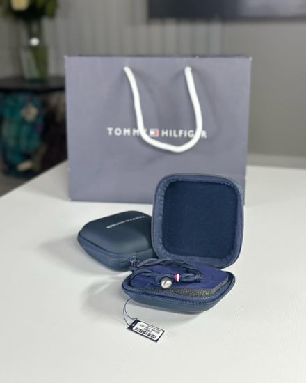 اسوار تومي Tommy Hilfiger Blue fabric bracelet رجالي فابريك بريد كحلي
