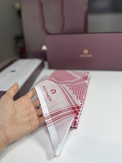 شماغ اجنر - احمر مقاس 58”