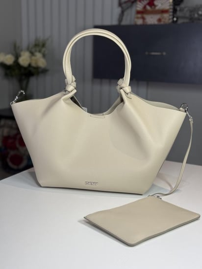 توت دكني ميديم باولا لايت ستون PAULA MD TOTE light stone DKNY