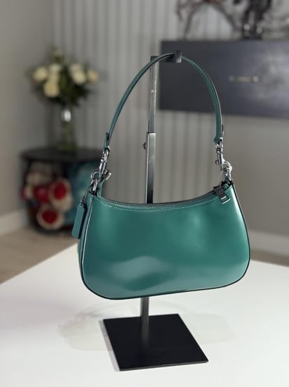 شنطة كوتش كتف تيري بلون اخضر coach Teri Mini Crossbody Bag, Emerald Green