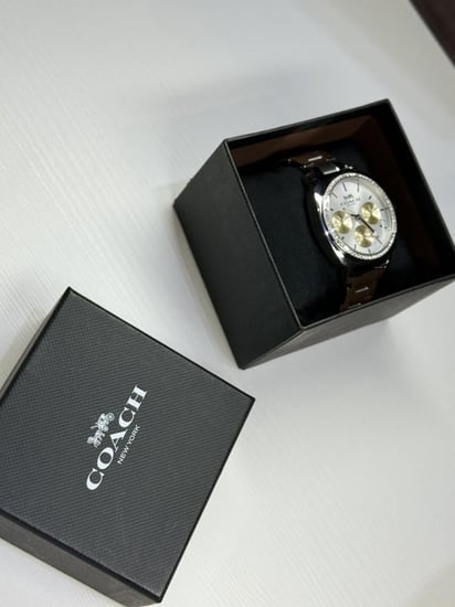 كوتش سلفر بويفرند ساعة نسائية