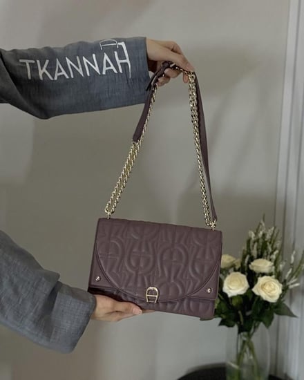 اجنر ديادورا بلون روز وود حصري - diadora rosewood shoulder bag