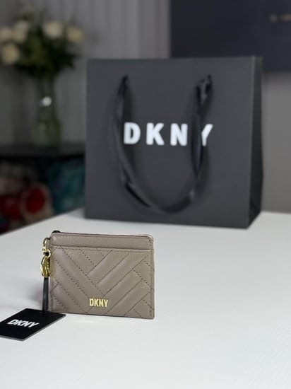 دكني حاملة بطاقات جلد معالج DKNY cardholder id wallet
