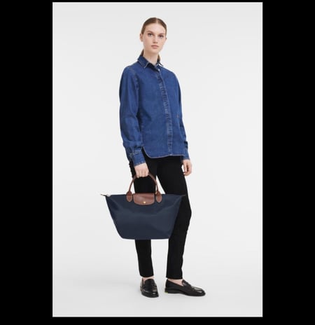 لونشان توت لون كحلي LE PLIAGE ORIGINAL M TOTE