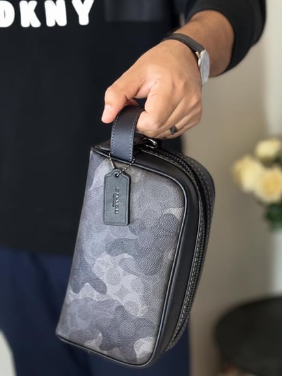 سموكي فحمية سمول ترفل كت شنطة رجالية