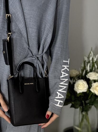 مايكل كورس شنطة فنسنت اكسترا سمول مع محفظة بلون اسود Michael Kors Vincent Extra-Small Saffiano Leather Crossbody Bag With Logo Card Case 35F4G2VC0T