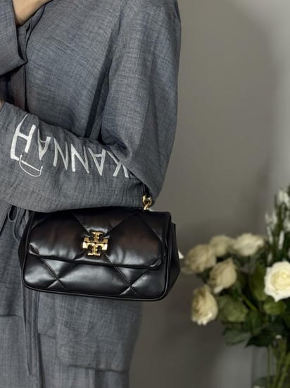 توري برتش كيرا توب هاندل دايموند اسود KIRA DIAMOND QUILT TOP-HANDLE 154719