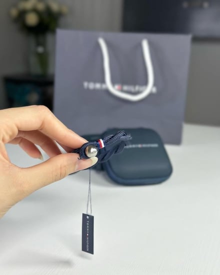 اسوار تومي Tommy Hilfiger Blue fabric bracelet رجالي فابريك بريد كحلي