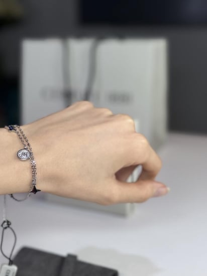 شيروتي اسوار لونا ازرق لامع بالكريستال silver Cerruti 1881 bracelet luna blue