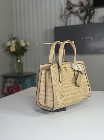 مايكل كورس شينتال اكس سمول كروس بودي Chantal Extra-Small Crocodile Embossed