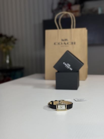 ساعة كوتش ليز باللون الاسود coach black liz watch 24mm