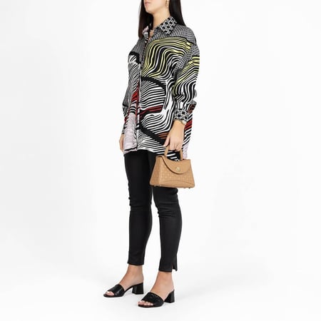 اقنر  حقيبه يد الونا ALONA HANDBAG DADINO S دادينو سمول بنقشة جلد سجنشر انيقه- بسج/ ذهبي