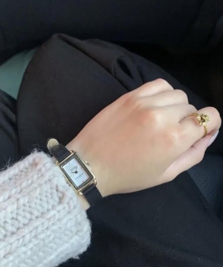 ساعة كوتش ليز باللون الاسود coach black liz watch 24mm
