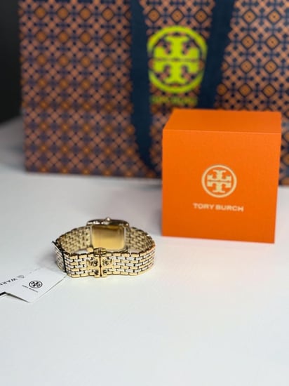 توري برتش اليجنت هارموني فضي/ذهبي بعقرب دقائق منفصل