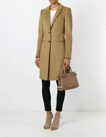 شنطة بربري كلاسيك بيبي بانر burberry baby banner dark sand - ترابي غامق