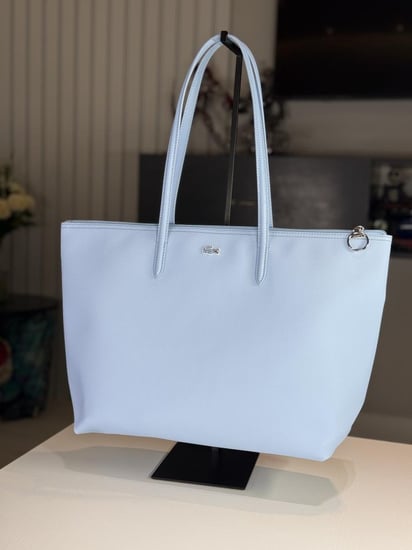 توت لاكوست بسحاب وشعار باللون الازرق L.12.12 Concept Shopping Bag L Lacoste Croc 80s Panoram