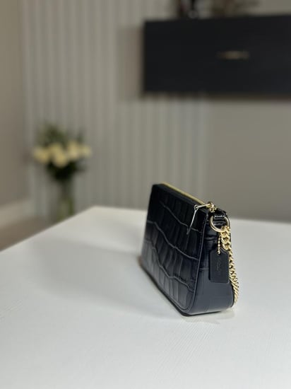 كوتش كلتش كروكودايل لذر  CN382- اسود/ ذهبي