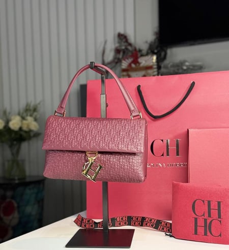 كارولينا هريرا ميني كاملوت Carolina Herrera mini Camelot burgundy