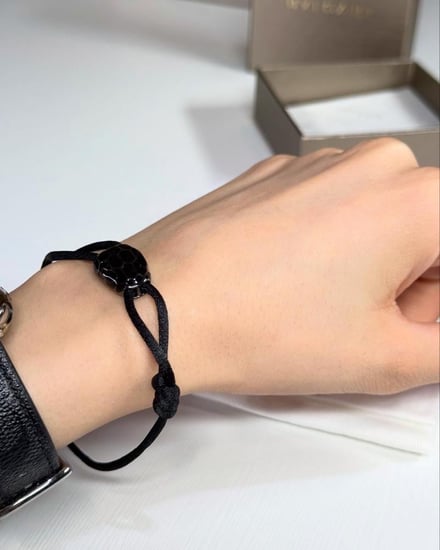 Serpenti Forever Bracelet قطن سيربنتي فورإيفر» سوار ثعبان- اسود