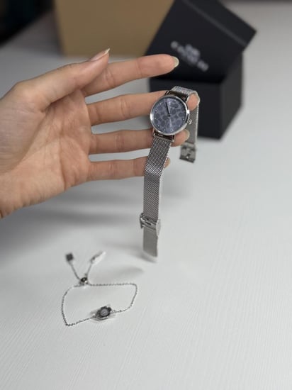 ساعة كوتش طقم ساعة بيري مع اسوار