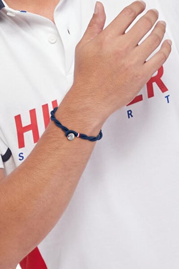 اسوار تومي Tommy Hilfiger Blue fabric bracelet رجالي فابريك بريد كحلي