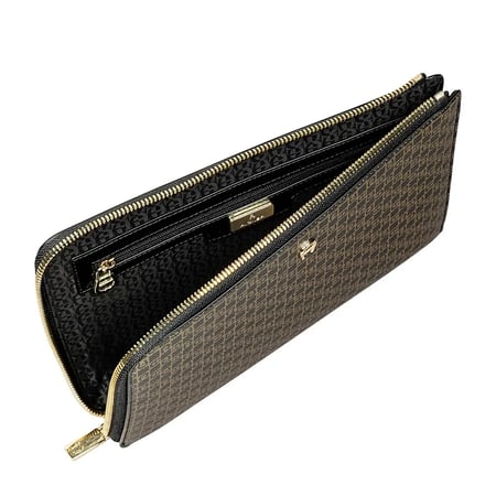 باوتش اجنر فاشن لون بني واسود Aigner fashion pouch signature leather