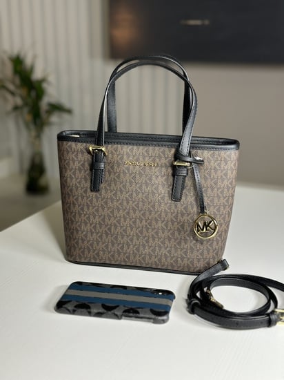 مايكل كورس توت سمول جت- بني سجنشر/ اسود