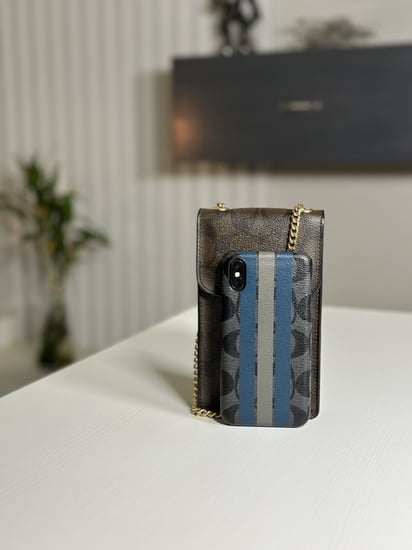 كوتش كروس بودي شنطة جوال - بني سجنشر