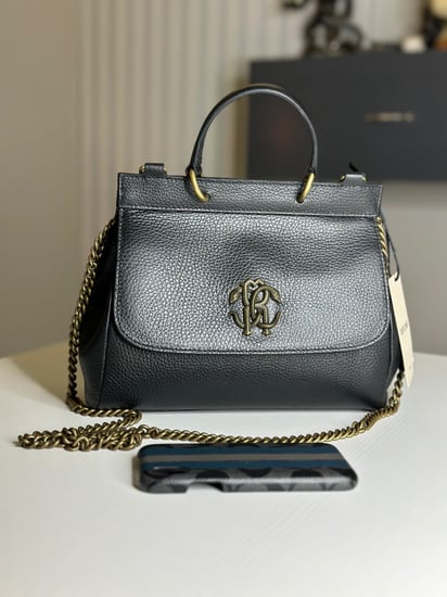 ربرتو كفالي هاندل توب باق- اسود/نحاسي