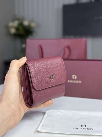 اجنر محفظة واسعه بمدخل نقود معدنيه ولون برجندي BASICS KOMBIBÖRSE