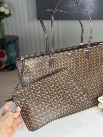 توري برتش ايفر ريدي والنت توت EVER-READY TOTE 145634 walnut