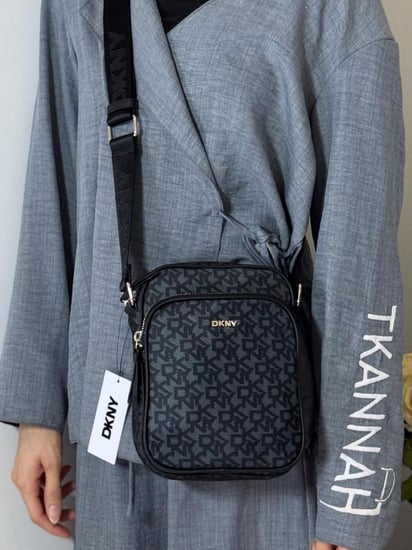 شنطة دكني جيجي سجنشر باللون الاسود والفحمي GIGI FLIGHT BAG R22EJM65