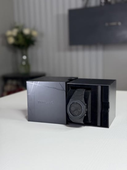 ساعة دي ون ميلانو شاركول بلاك كامل شادو SHADOW POLYCHRONO 40.5MM