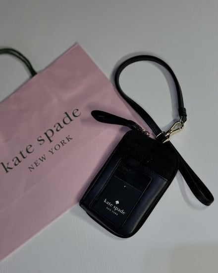 كيت سبيد حامل بطاقات بسحاب جانبي