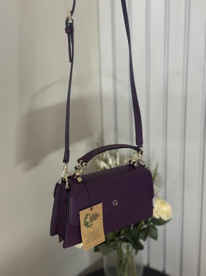 اجنر  شنطة ديليا كتف توب هاندل بلون بنفسجي بلم-DELIA SHOULDER BAG S plum