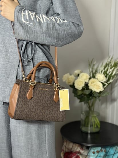 مايكل كورس مارلين ساتشل سجنشر بني Michael Kors MARILYN Crossbody bag BROWN