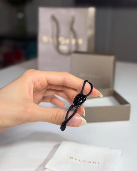 Serpenti Forever Bracelet قطن سيربنتي فورإيفر» سوار ثعبان- اسود