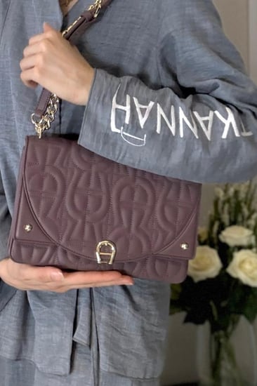 اجنر ديادورا بلون روز وود حصري - diadora rosewood shoulder bag