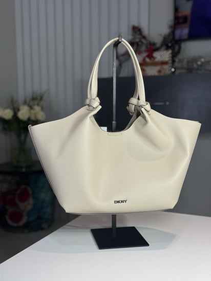 توت دكني ميديم باولا لايت ستون PAULA MD TOTE light stone DKNY