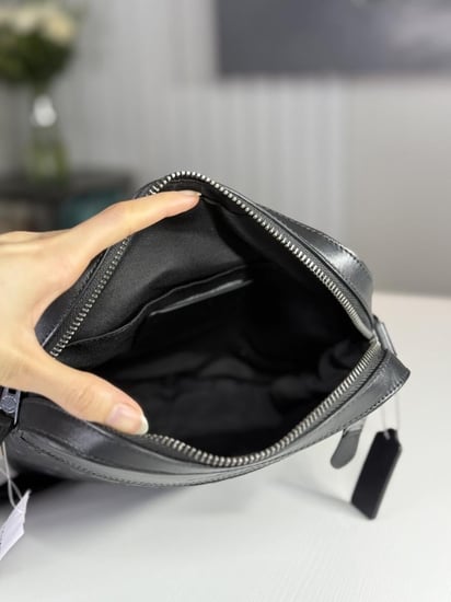 كوتش هيوستن ترفل سجنتشر اسود Houston Flight Bag In Signature Leather 4009