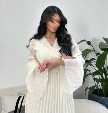 فستان بكسرات