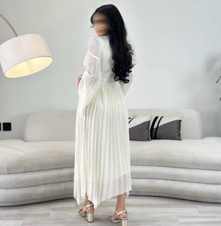 فستان بكسرات