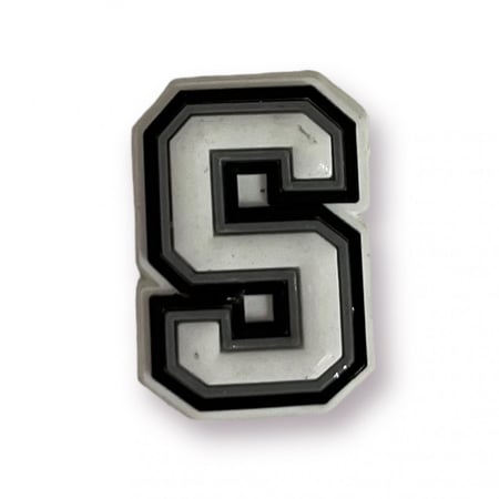 Charms - تشارمز  حرف ابيض واسود S