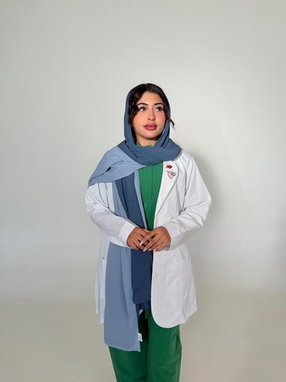 طرحه مكس لون رمادي مزرق مع لون رمادي ثلجي