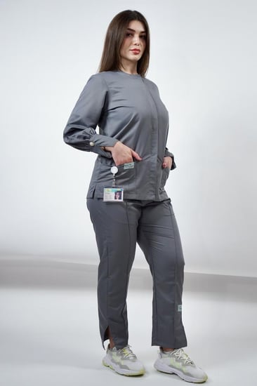 جاكيت نسائي رمادي - Women's grey jacket