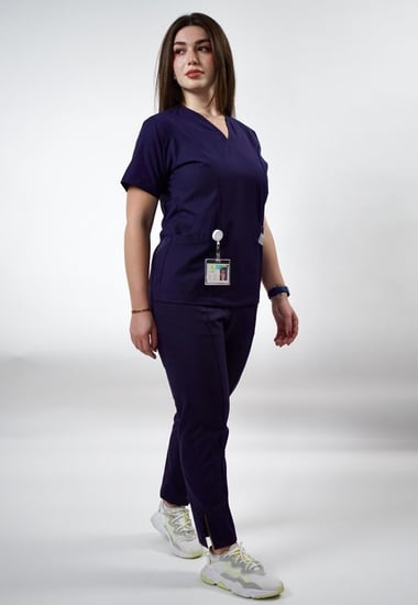 سكراب نسائي كحلي - Navy blue women's scrub