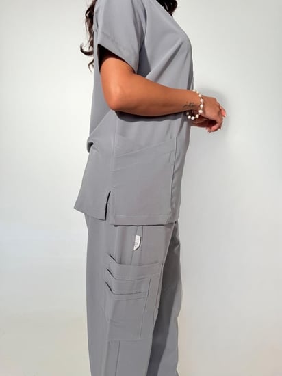 سكراب نسائي رمادي - Grey women's scrub