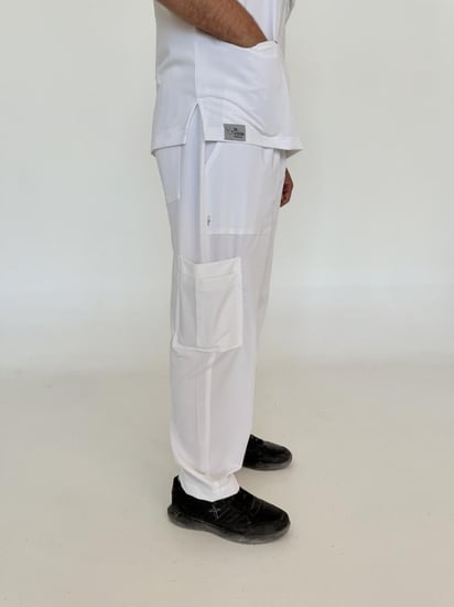 سكراب رجالي  أبيض -white men's scrub