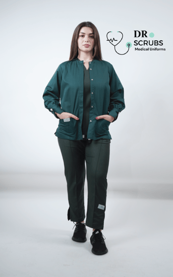 جاكيت نسائي زيتي - Women's olive jacket